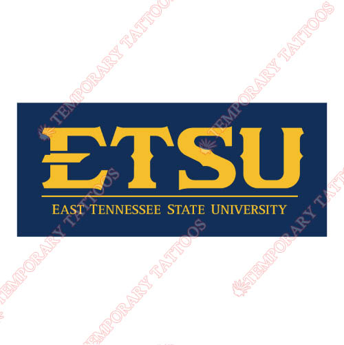 ETSU Buccaneers Customize Temporary Tattoos Stickers NO.4348